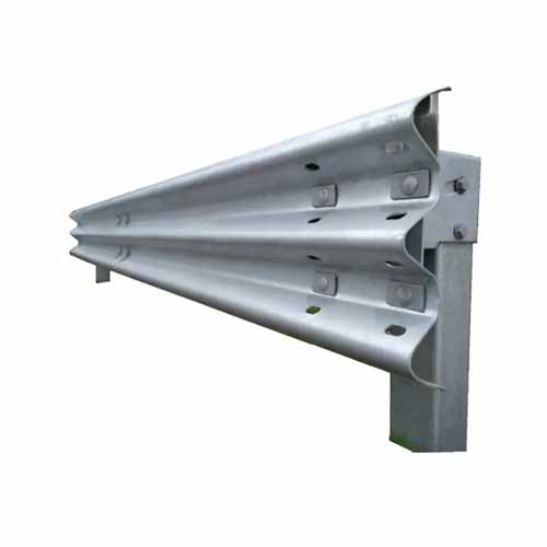 Low cost hot dip galvanized steel highway w beam system metal guardrail for south africa